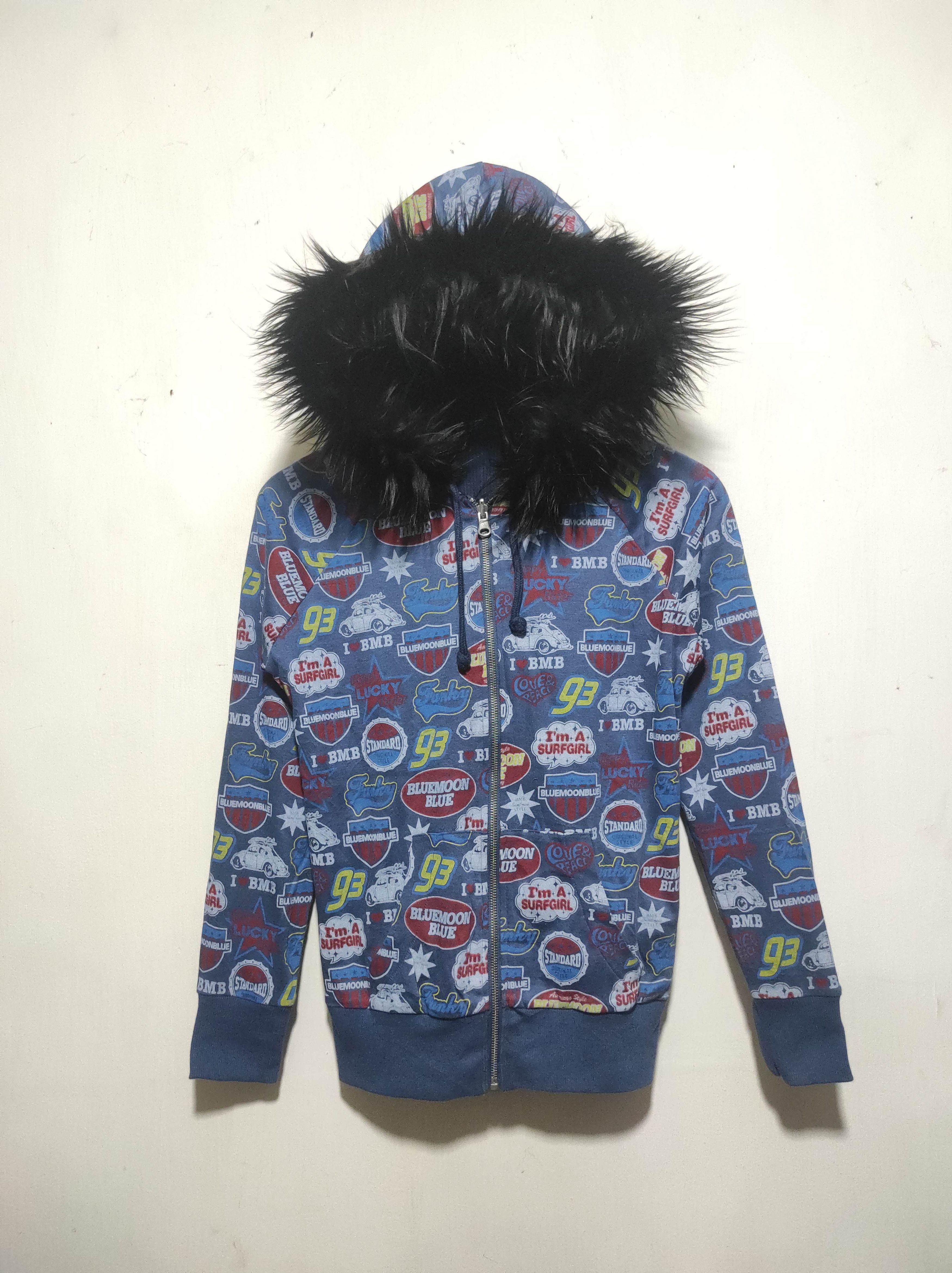 If Six Was Nine Blue Moon Blue Reversible Zip Fur Hoodie LGB style Size US XS / EU 42 / 0 - 3 Thumbnail