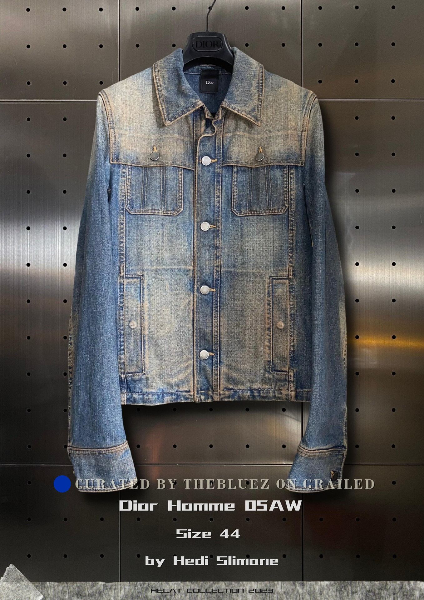 Dior × Kris Van Assche FW17 Dan witz Mosh Pit denim jacket Dior