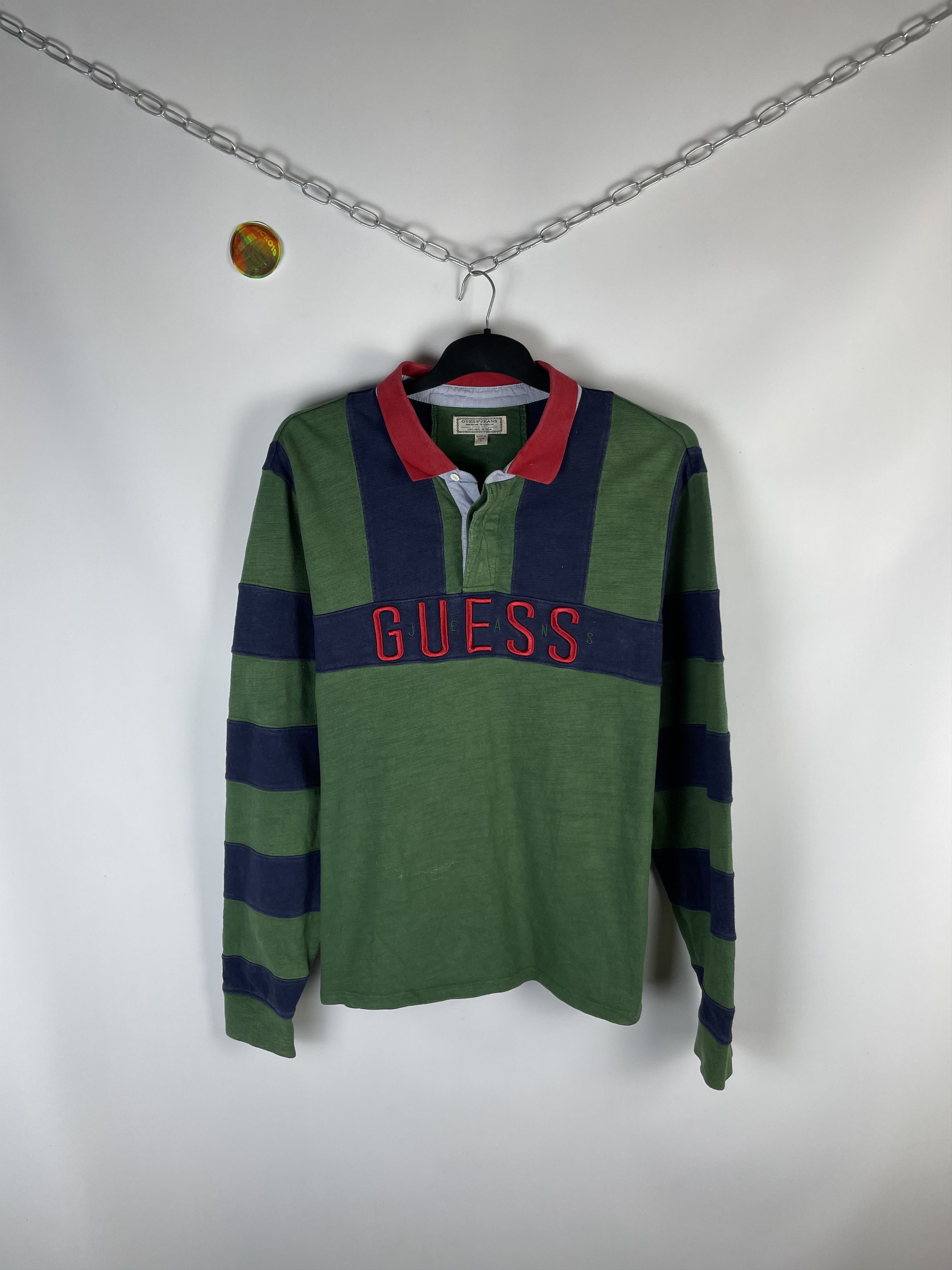 Guess × Vintage Vintage Guess Long Sleeve Size US L / EU 52-54 / 3 - 1 Thumbnail