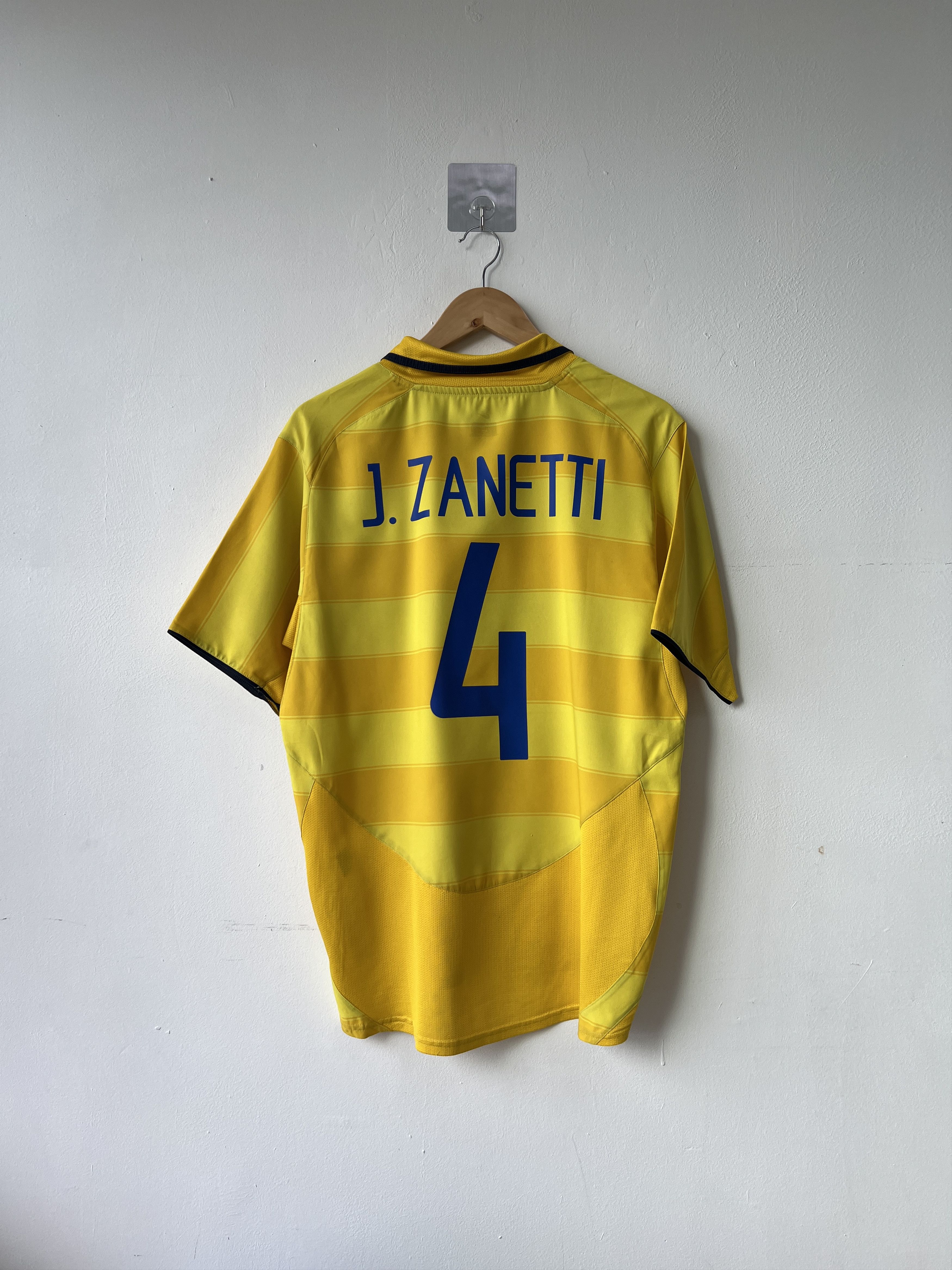 Nike (M) Inter Milan 2003-04 Away Kit J. Zanetti #4 Size US M / EU 48-50 / 2 - 1 Thumbnail