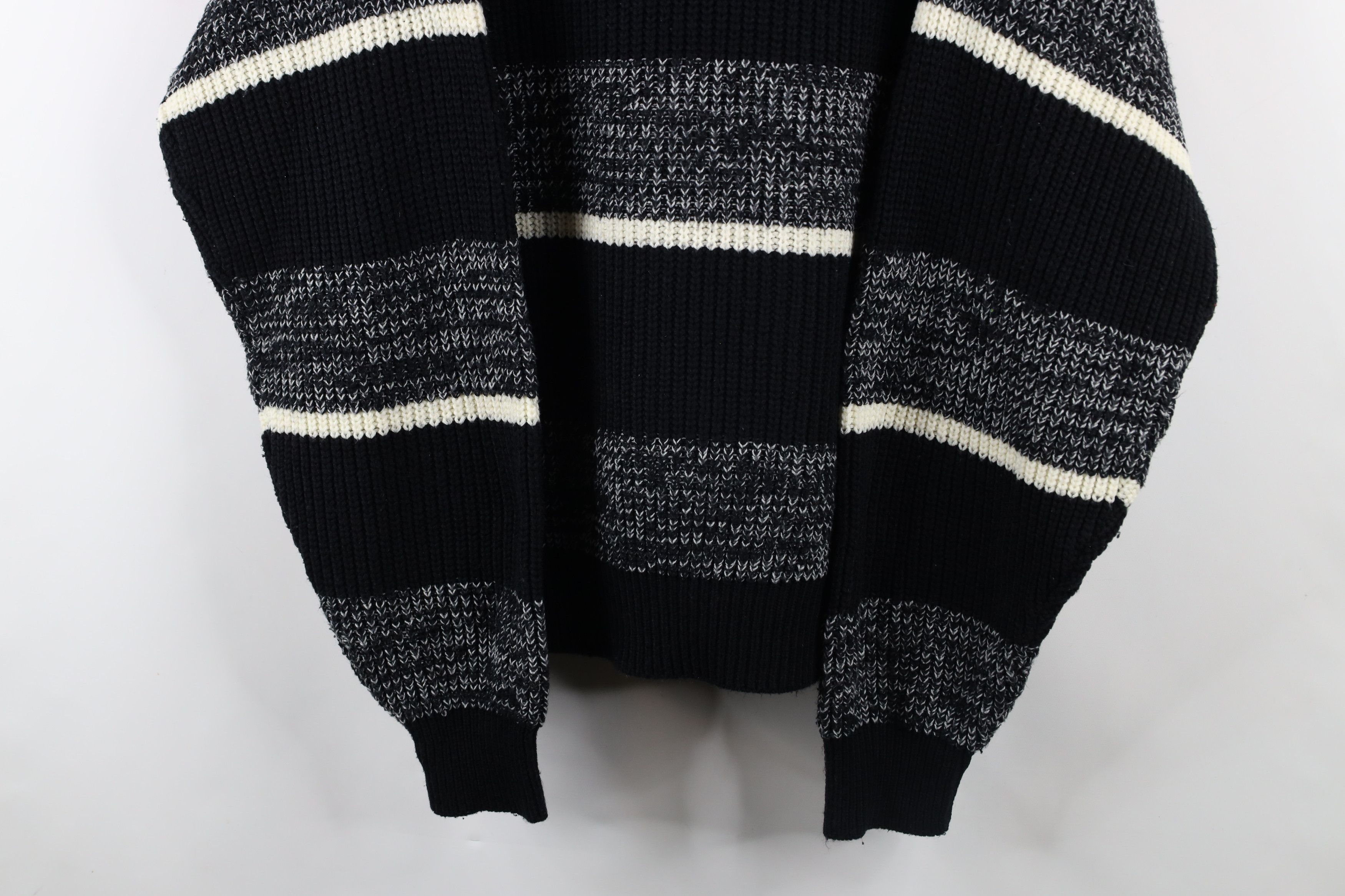 Vintage Vintage 90s Streetwear Block Chunky Ribbed Knit Sweater Size US XL / EU 56 / 4 - 3 Thumbnail