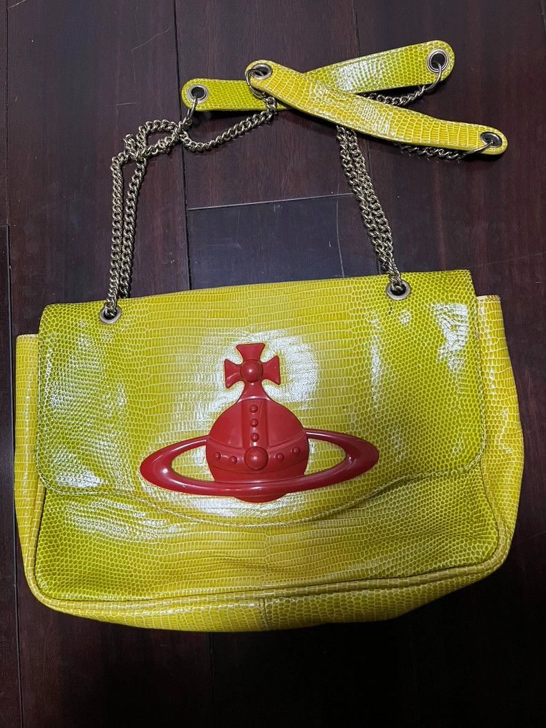 Vivienne Westwood Vivienne Westwood size os Lizard pattern yellow base red la Size ONE SIZE - 1 Thumbnail