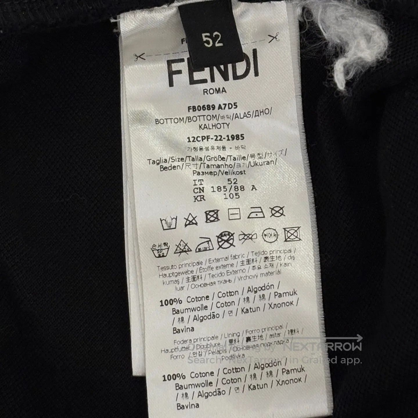 Fendi FENDI LOGO-printed velcro shorts Size US 36 / EU 52 - 4 Thumbnail