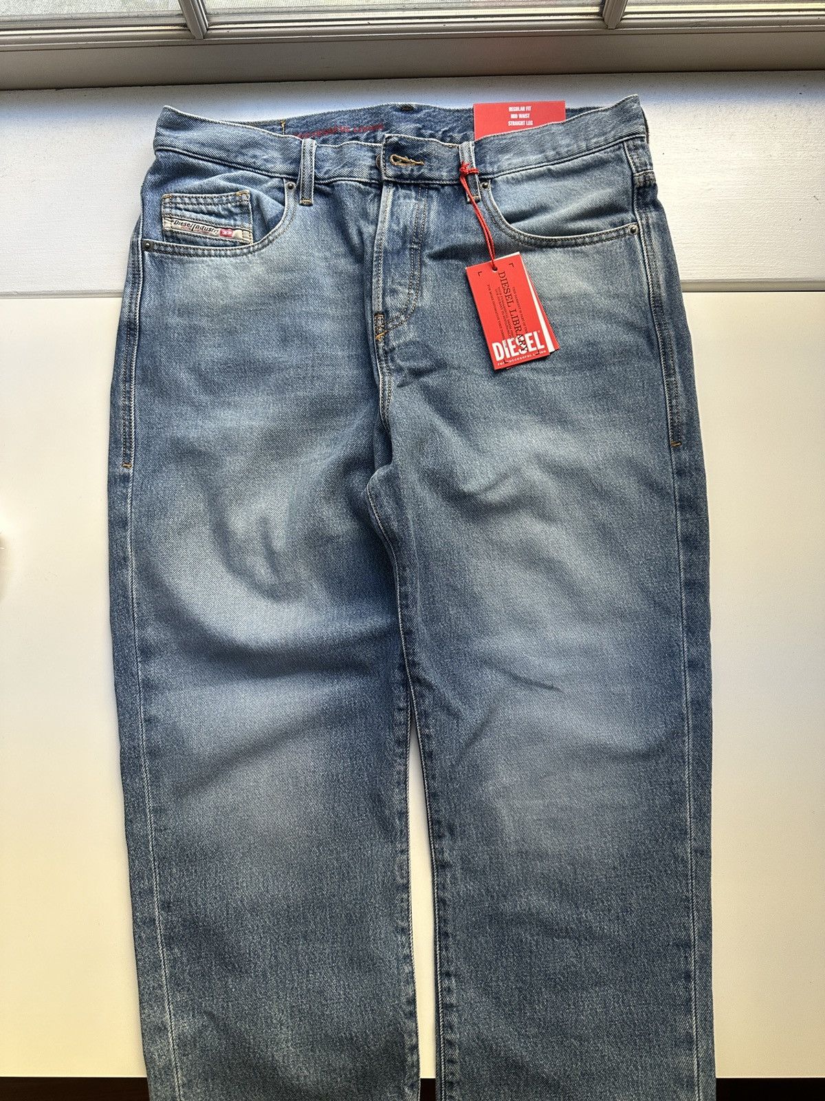 image of Diesel - 2020 D-Viker - W30, L30 Denim Pant in Blue, Men's (Size 32)