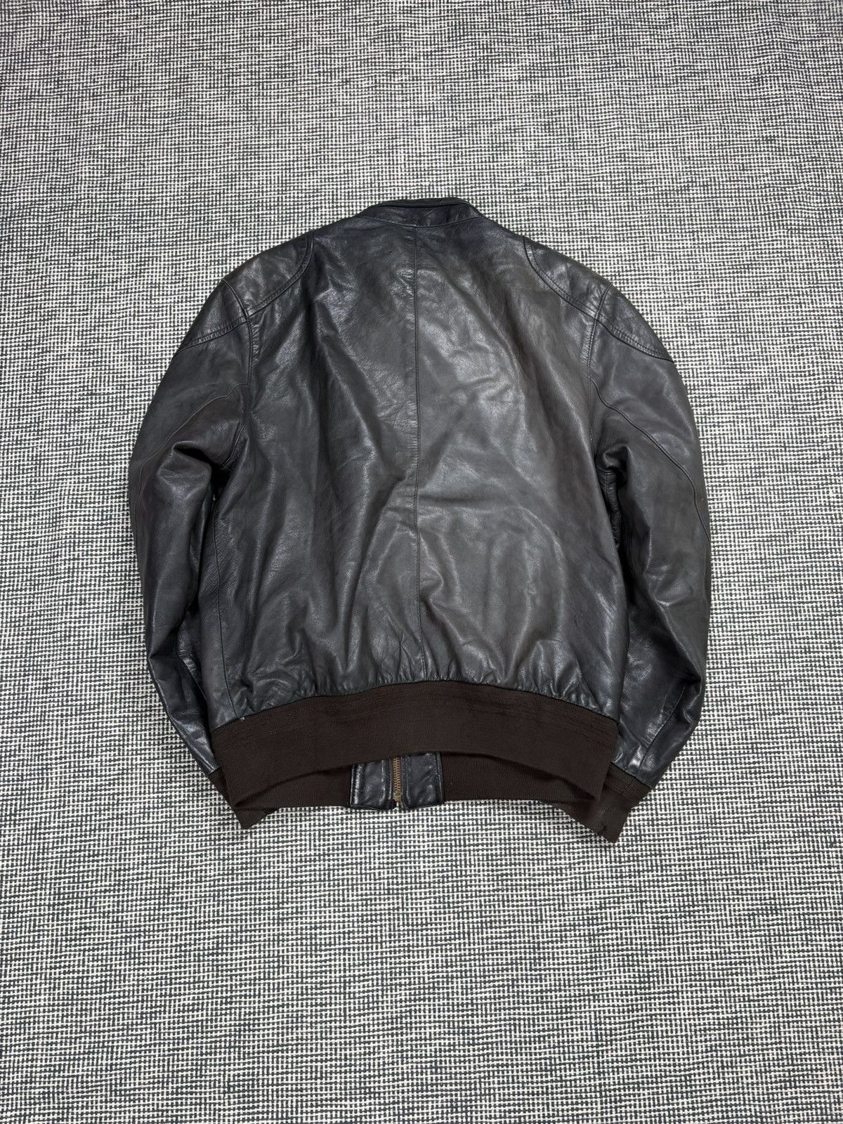 Genuine Leather 90s real leather vintage bomber 4 pocket jacket avant garde Size US M / EU 48-50 / 2 - 4 Thumbnail