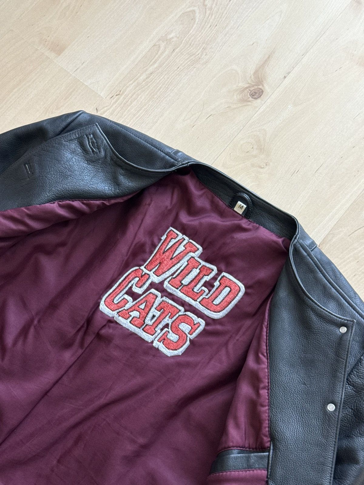 Vintage Wild Cats Vintage leather jacket retro nfl Size M / US 6-8 / IT 42-44 - 7 Thumbnail