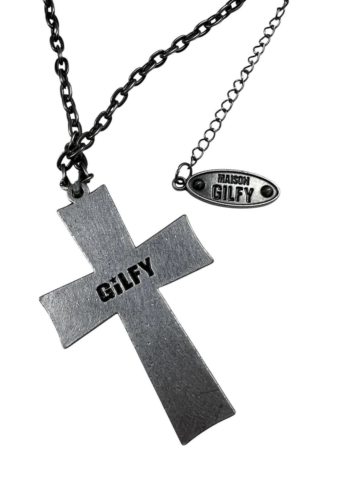 Japanese Brand Maison Gilfy ‘Ozzy Osbourne” Big Cross Necklace Size ONE SIZE - 6 Thumbnail