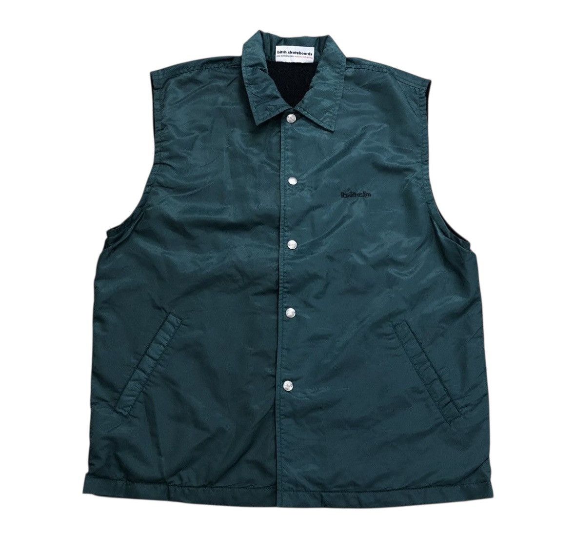 Hook-Ups Vintage 90s Bitch Skateboard vest jacket rare colour Size US M / EU 48-50 / 2 - 1 Thumbnail