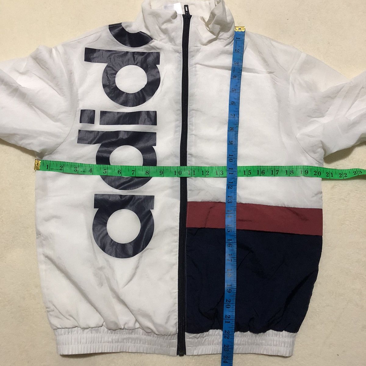 Adidas ADIDAS Big Spellout Windbreaker Size US S / EU 44-46 / 1 - 15 Thumbnail