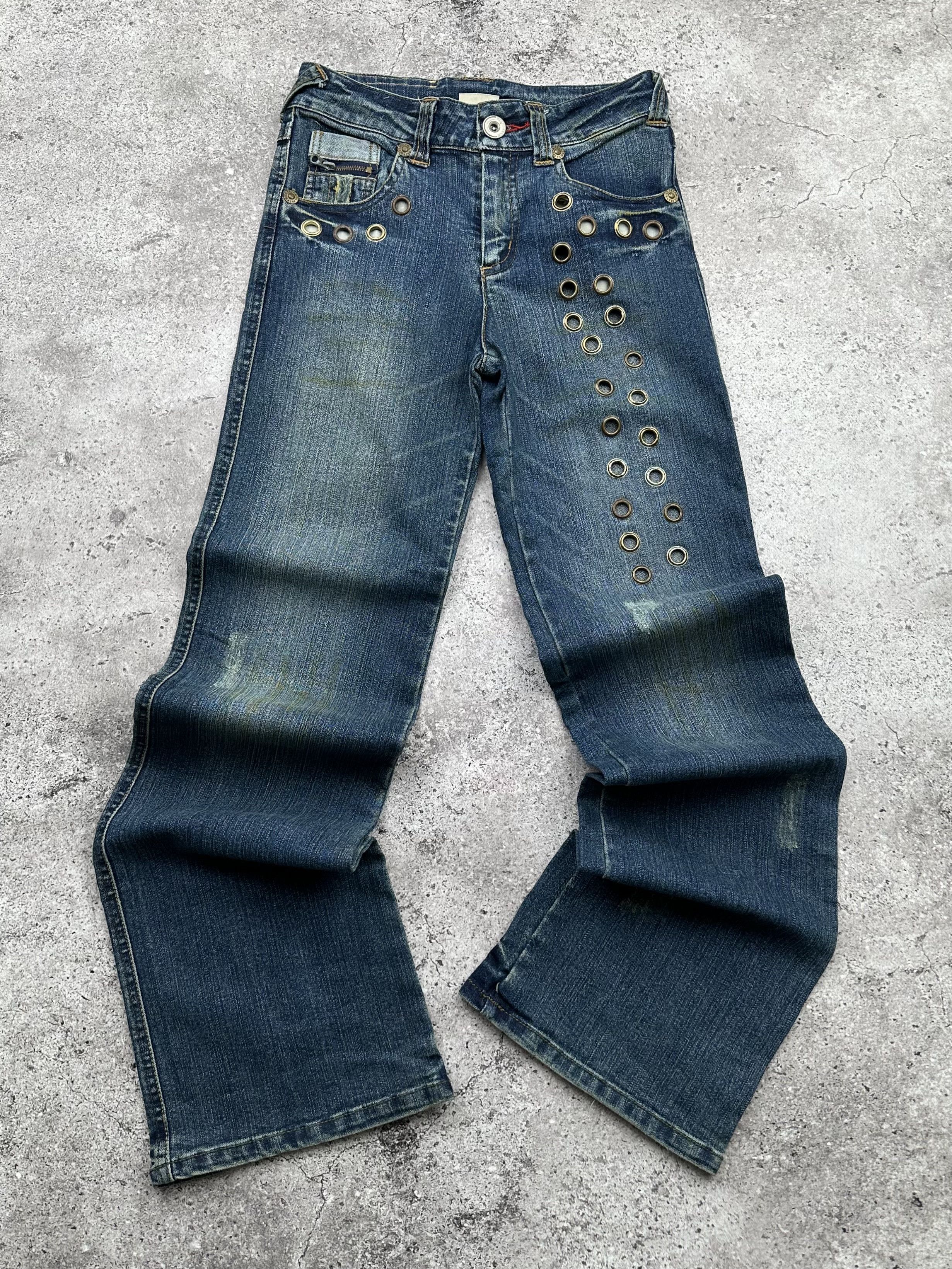 image of Vintage Light Flare Jeans in Blue, Women's (Size 24)