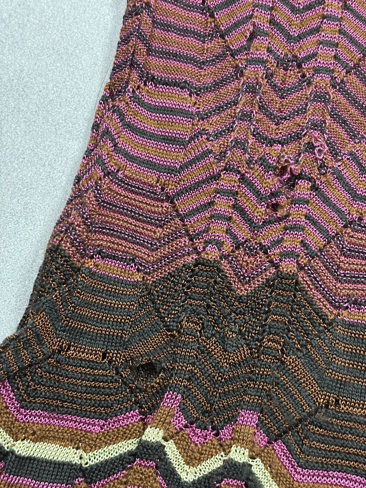Missoni M Missoni Multicolor Zigzag Knit Sweater Tunic Long Sleeve Size S / US 4 / IT 40 - 6 Thumbnail