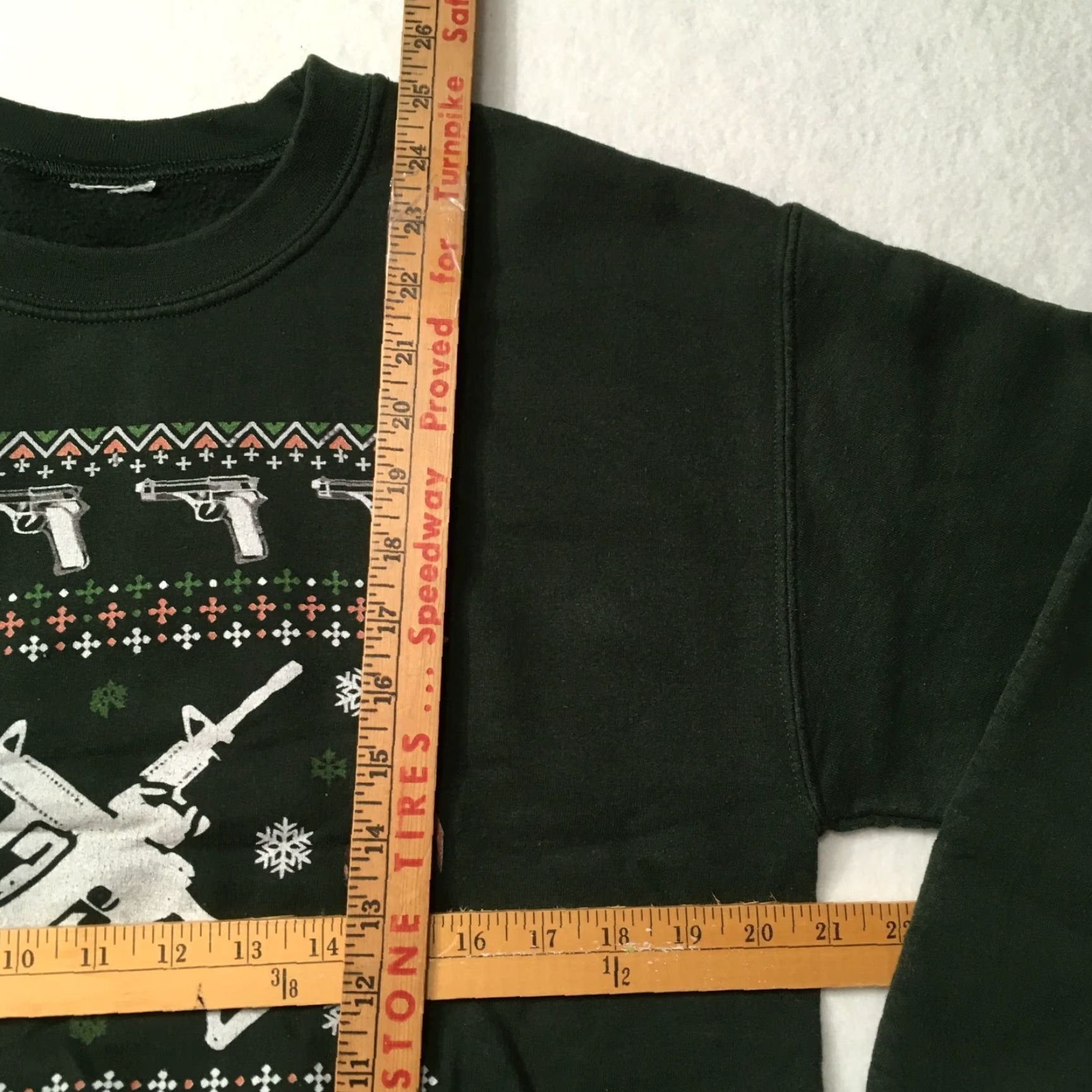 Vintage FREEDOM AK-47 RIFLE handguns HOODIE PULLOVER Green Short Sleeve Sweatshirt Mens M Cotton Heritage Pullover Shirt Size US M / EU 48-50 / 2 - 3 Thumbnail