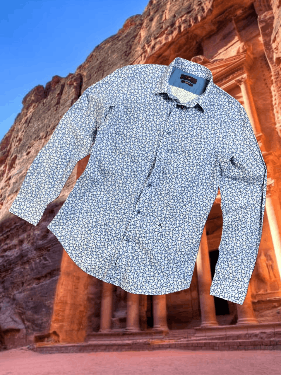 Diesel Y2K print blue shirt Diesel size M Vintage black label Size US M / EU 48-50 / 2 - 1 Thumbnail