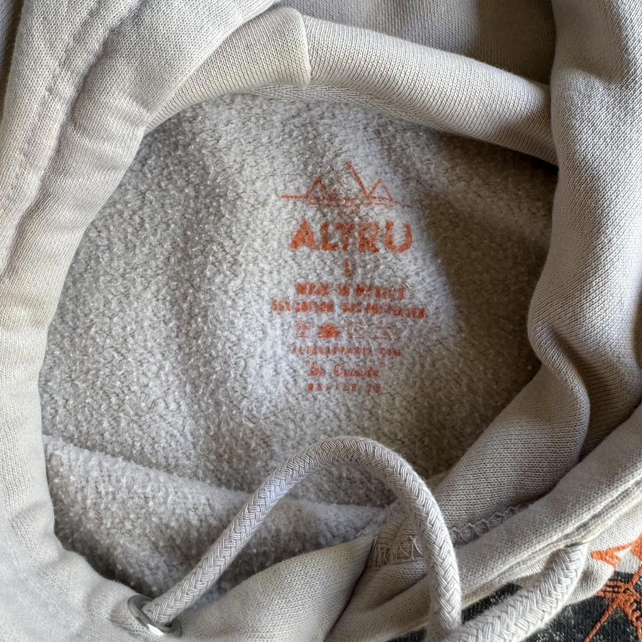 Designer Men's Cream and Grey Hoody Size US L / EU 52-54 / 3 - 2 Thumbnail