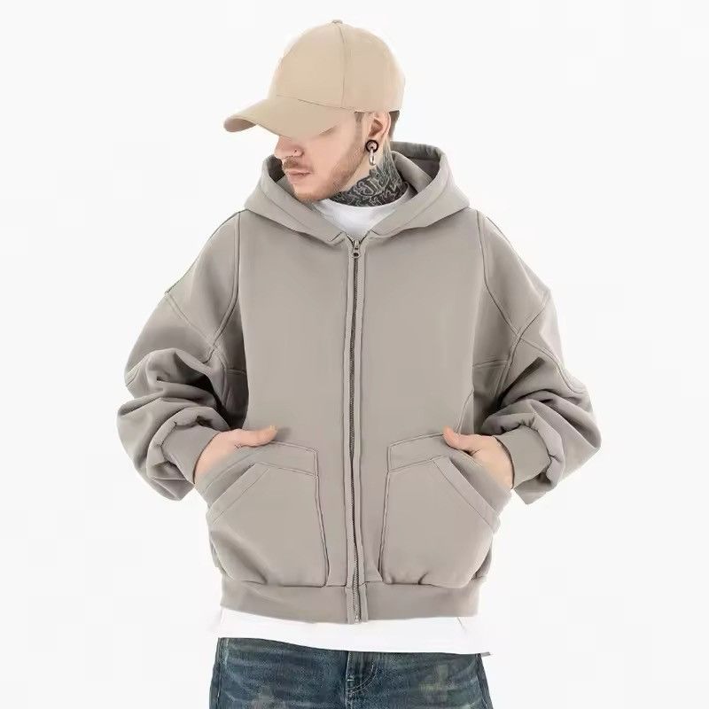 Japanese Brand Zippered Fleece Hoodie Rare Design Pockets Hoodie Size US L / EU 52-54 / 3 - 7 Thumbnail