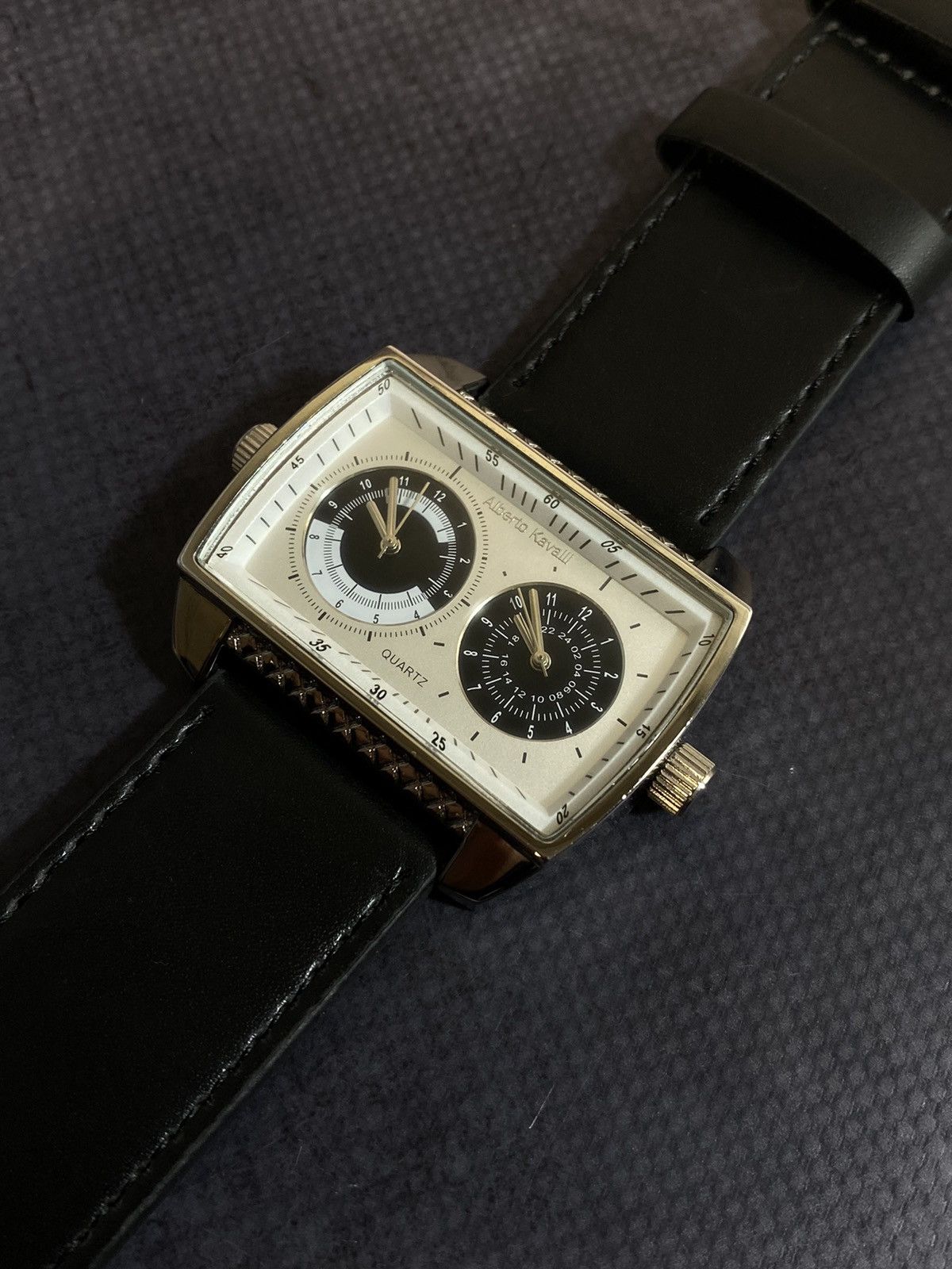 Vintage Alberto Kavalli Black Quartz Dual Watch Size ONE SIZE - 6 Thumbnail