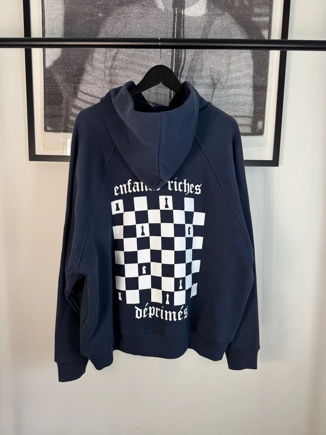 Enfants Riches Deprimes 🚭 ICONIC OG 🚭 RELEASE FW 2019 CHESSBOARD LOGO HOODIE Size US M / EU 48-50 / 2 - 7 Thumbnail