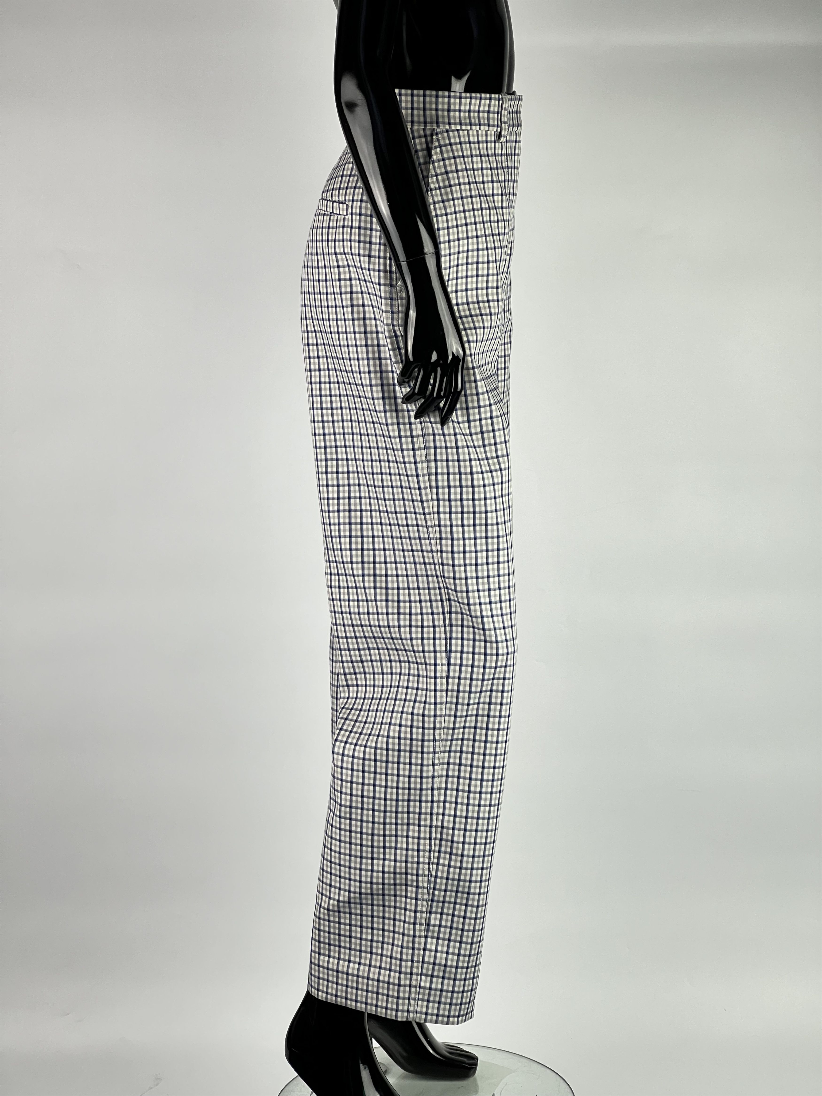 Arket Arket Women's Plaid Cotton Pants Size 34/XS Size 26" / US 2 / IT 38 - 2 Thumbnail