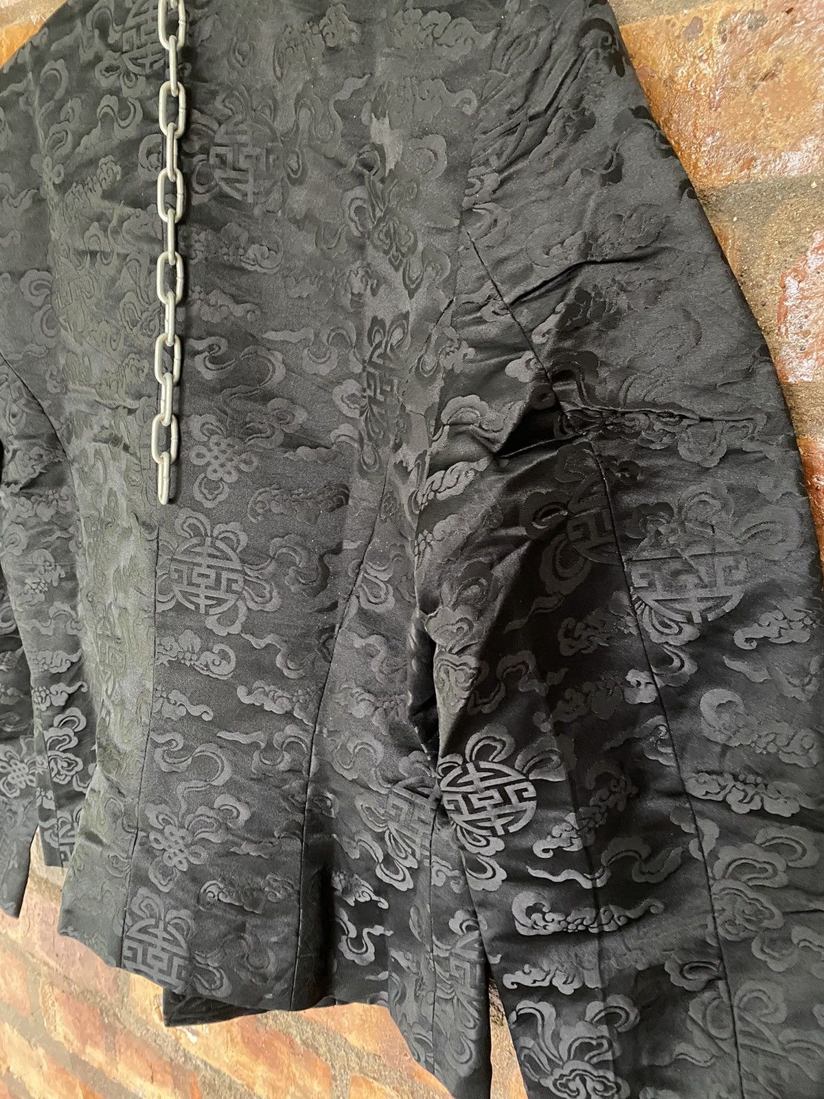 Comme des Garcons SS1991 SILK CDG NOIR chinese manuscript hologram symbol Size M / US 6-8 / IT 42-44 - 15 Thumbnail