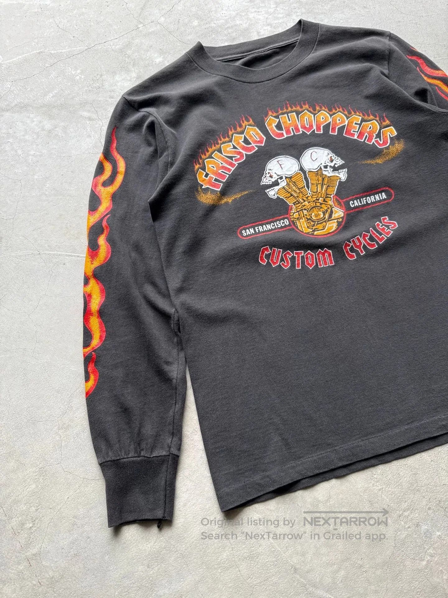 Vintage Vintage 80s Frisco Choppers Long Sleeve Tee. Size US M / EU 48-50 / 2 - 2 Thumbnail
