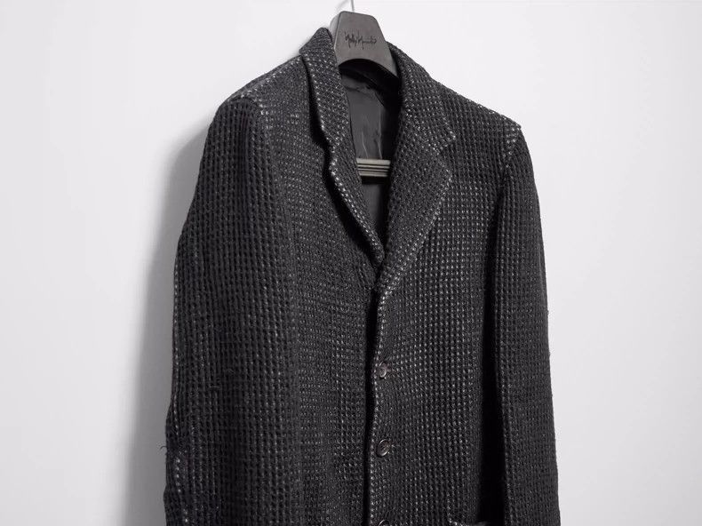 Yohji Yamamoto YohjiYamamoto1997AW waffle woven jacket-2505 Size US M / EU 48-50 / 2 - 3 Thumbnail