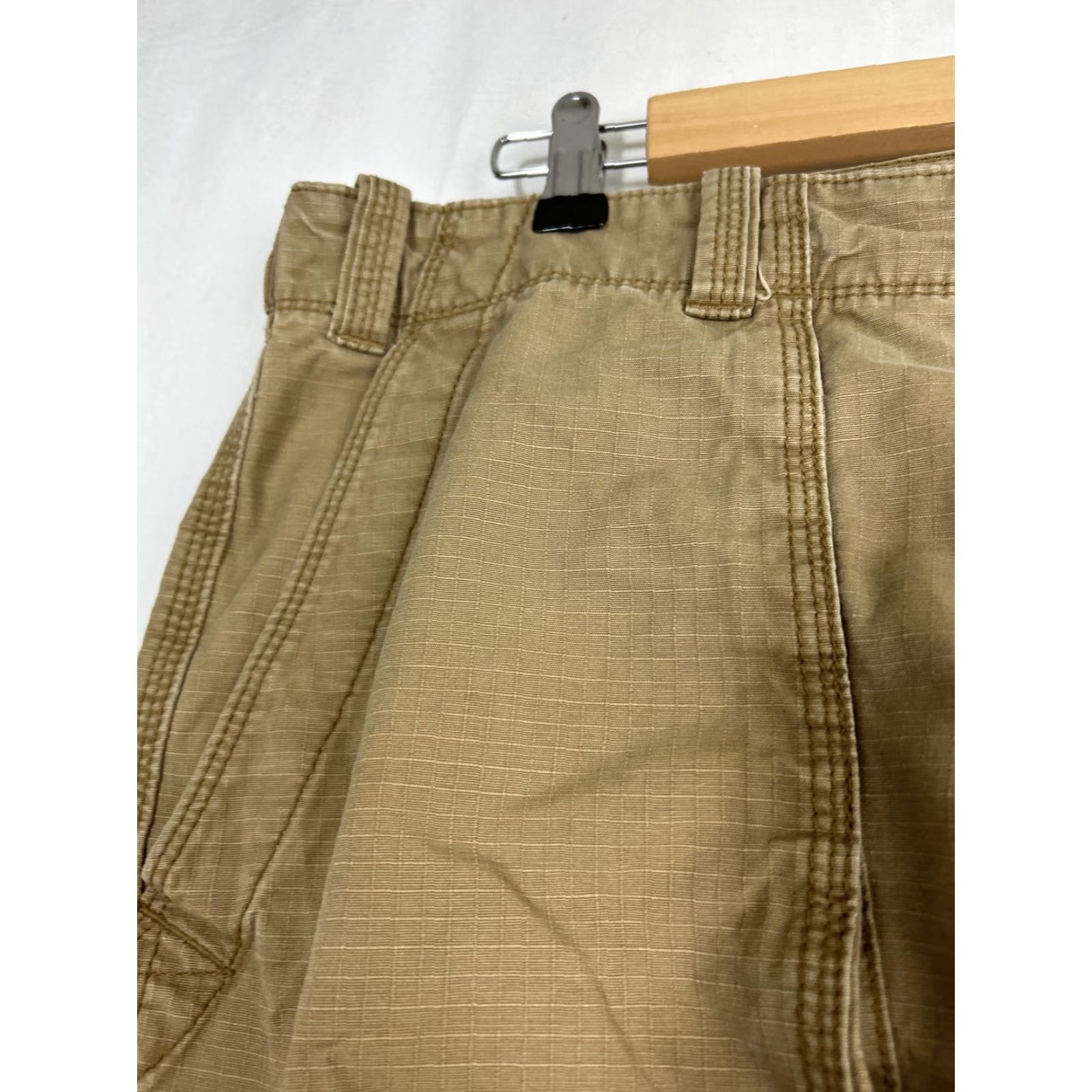 Eddie Bauer Eddie Bauer Mens Cargo Shorts Khaki 36 Cotton Textured Beige Beige Colored 36 Mens Cargo Shorts Size US 36 / EU 52 - 5 Thumbnail