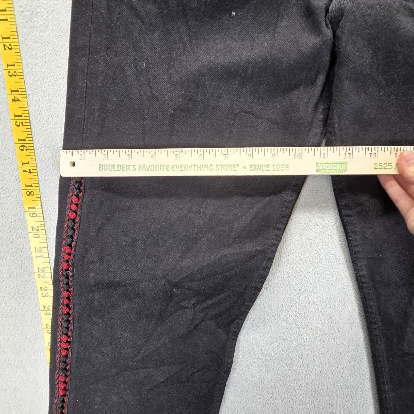 Levi's Levi's 501 Jeans Mens Black Straight USA Vintage 90s 28x29 Modified Fits 31 Inseam 34 Pockets Embroidered Denim Button Closure Mens Size US 31 - 6 Thumbnail