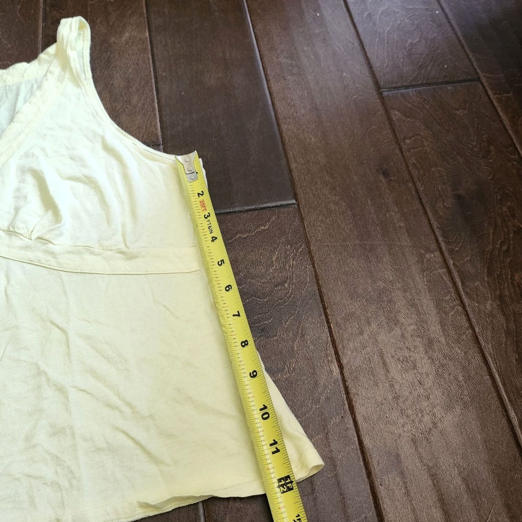 Vintage Planet Sleep Tank Shirt Juniors Adult Large Women Yellow Sleeveless Pullover 100% Cotton Casual School Modern Basic Summer Spring Fall Size L / US 10 / IT 46 - 7 Thumbnail