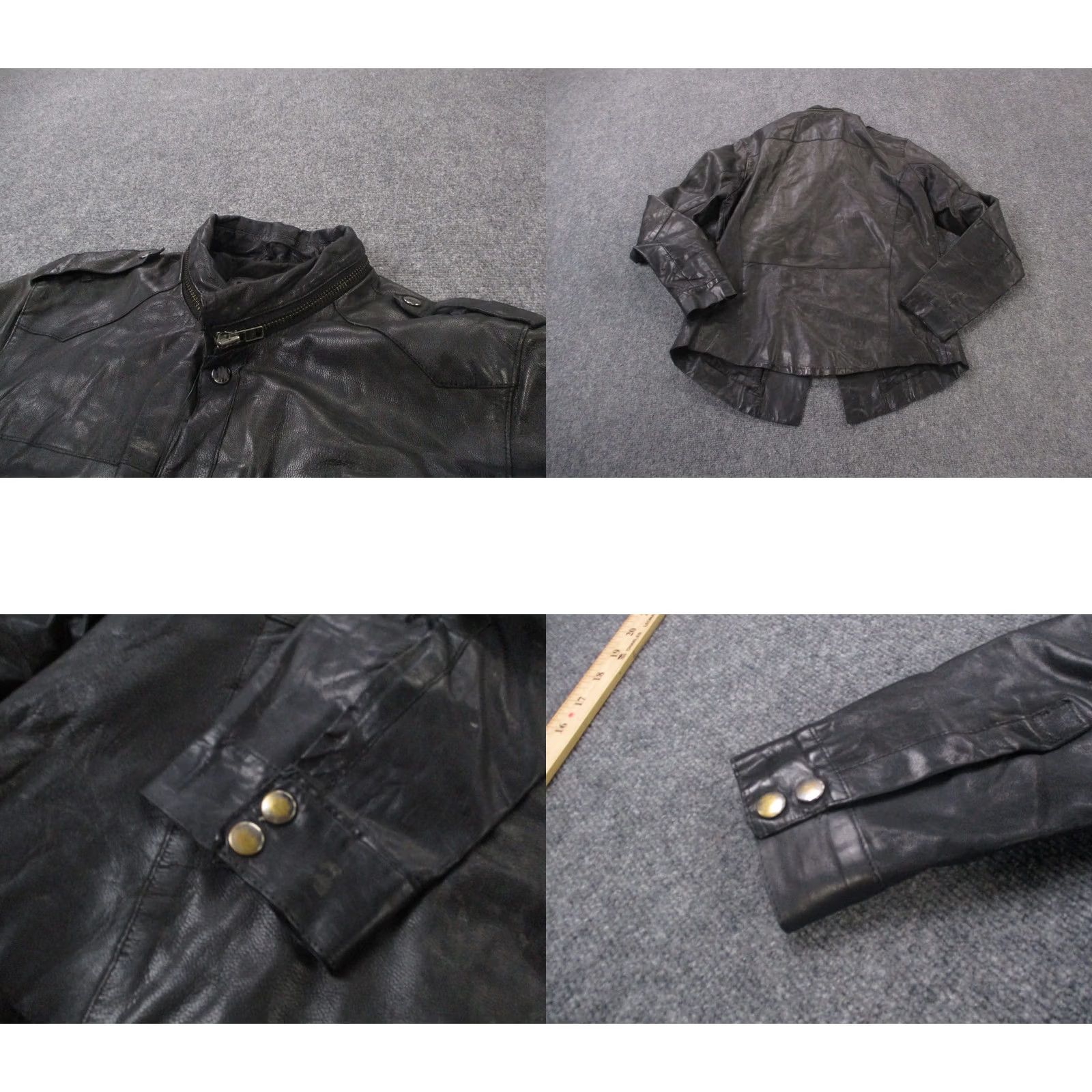 Allsaints AllSaints Leather Jacket Mens M Black Biker Lined Windproof Pockets Zipped Pockets Classic Outdoors Trucker Size US M / EU 48-50 / 2 - 9 Thumbnail