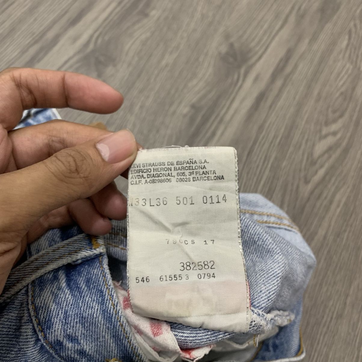 Levi's Vtg Levi’s 501 Distressed Denim Pant Size US 32 / EU 48 - 9 Thumbnail