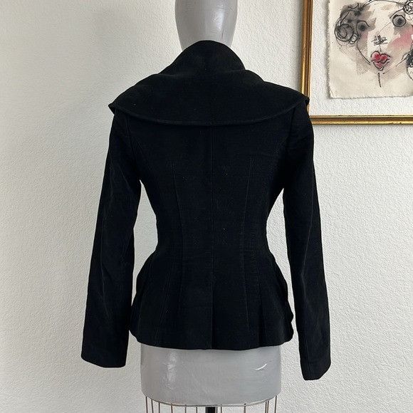 Altuzarra Altuzarra Velour Double Breasted Peplum Ruffle Officer Blaze Size M / US 6-8 / IT 42-44 - 8 Thumbnail
