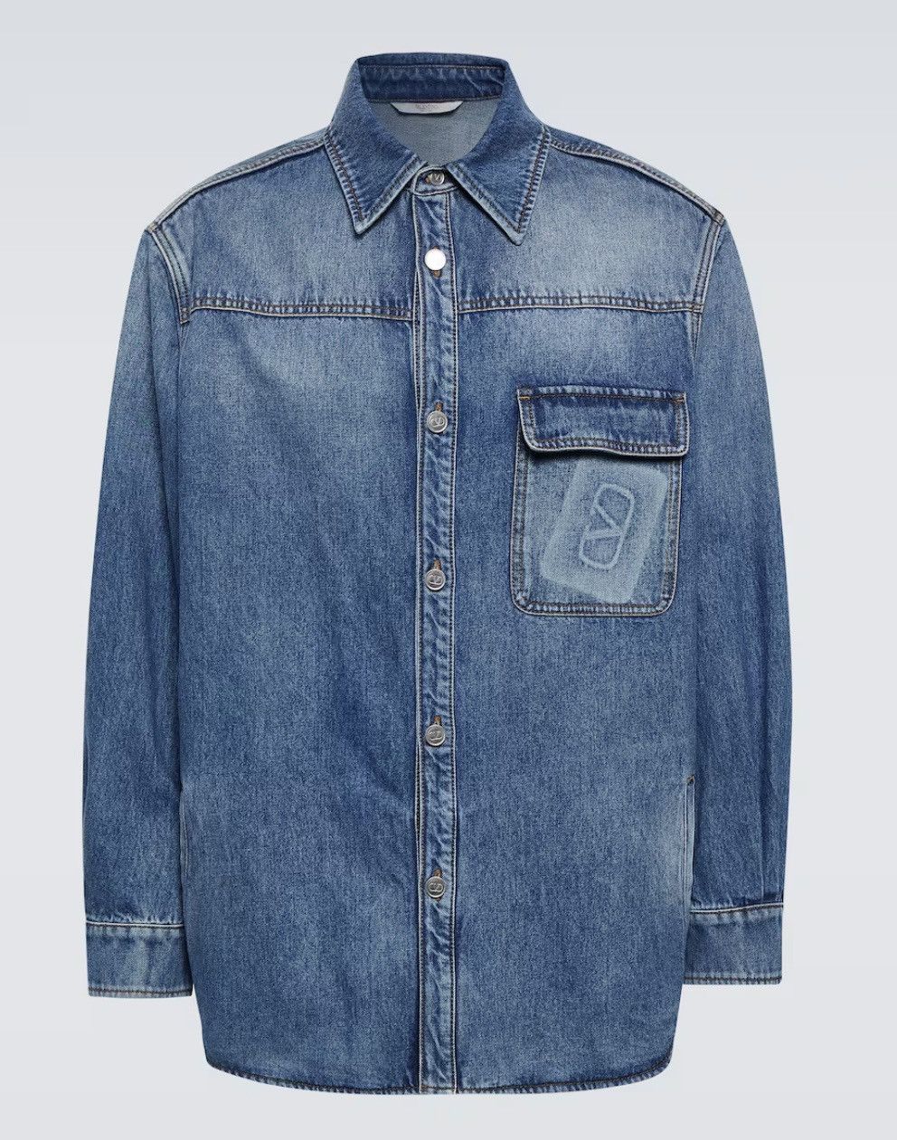 Valentino Valentino Denim Jacket Size US XL / EU 56 / 4 - 1 Thumbnail