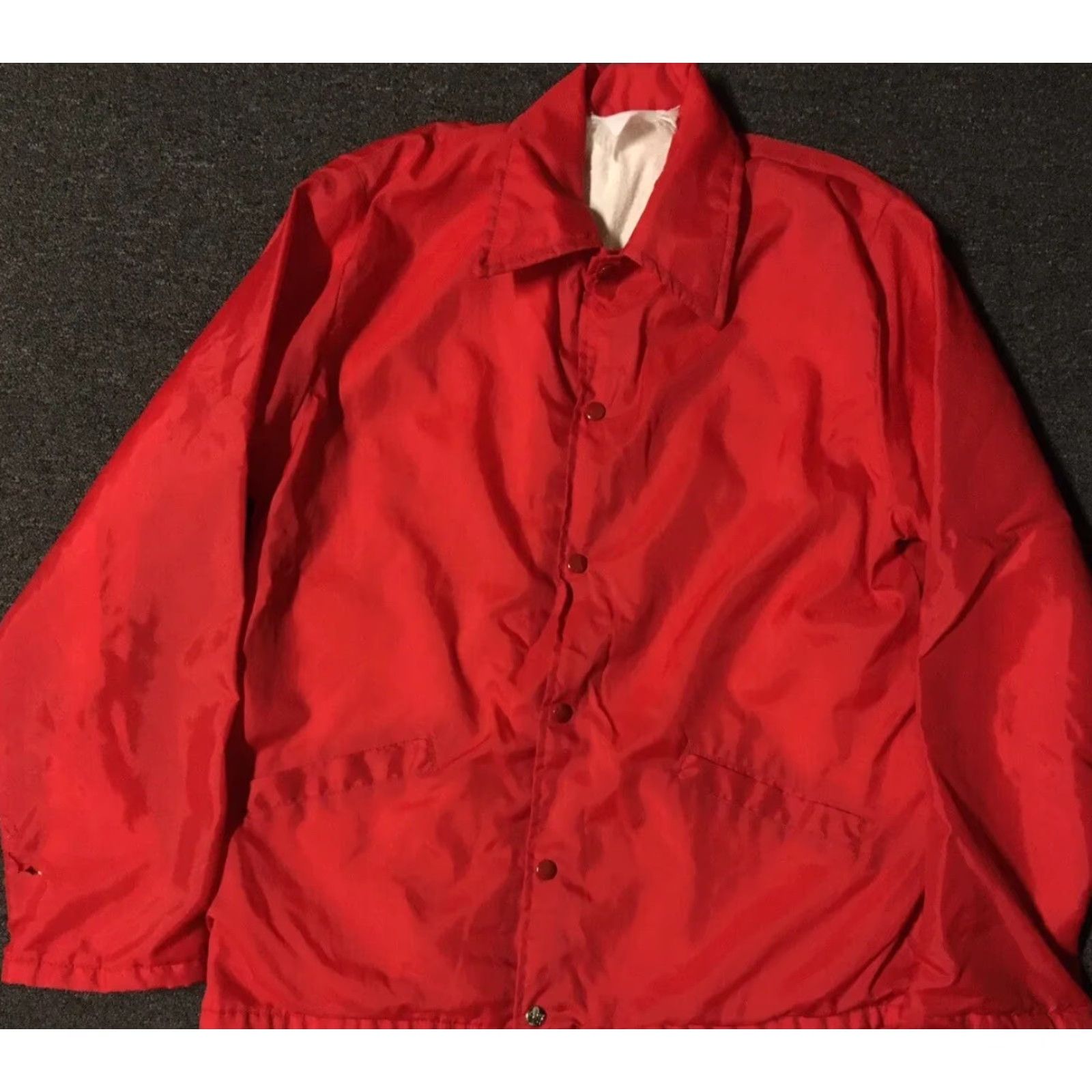 Vintage VINTAGE Duncan Wildcats Band Windbreaker Jacket M USA Red 80s 90s College School Punk Grunge Biker Sports Track & Field Varsity Men's Jacket */} Size US M / EU 48-50 / 2 - 4 Thumbnail