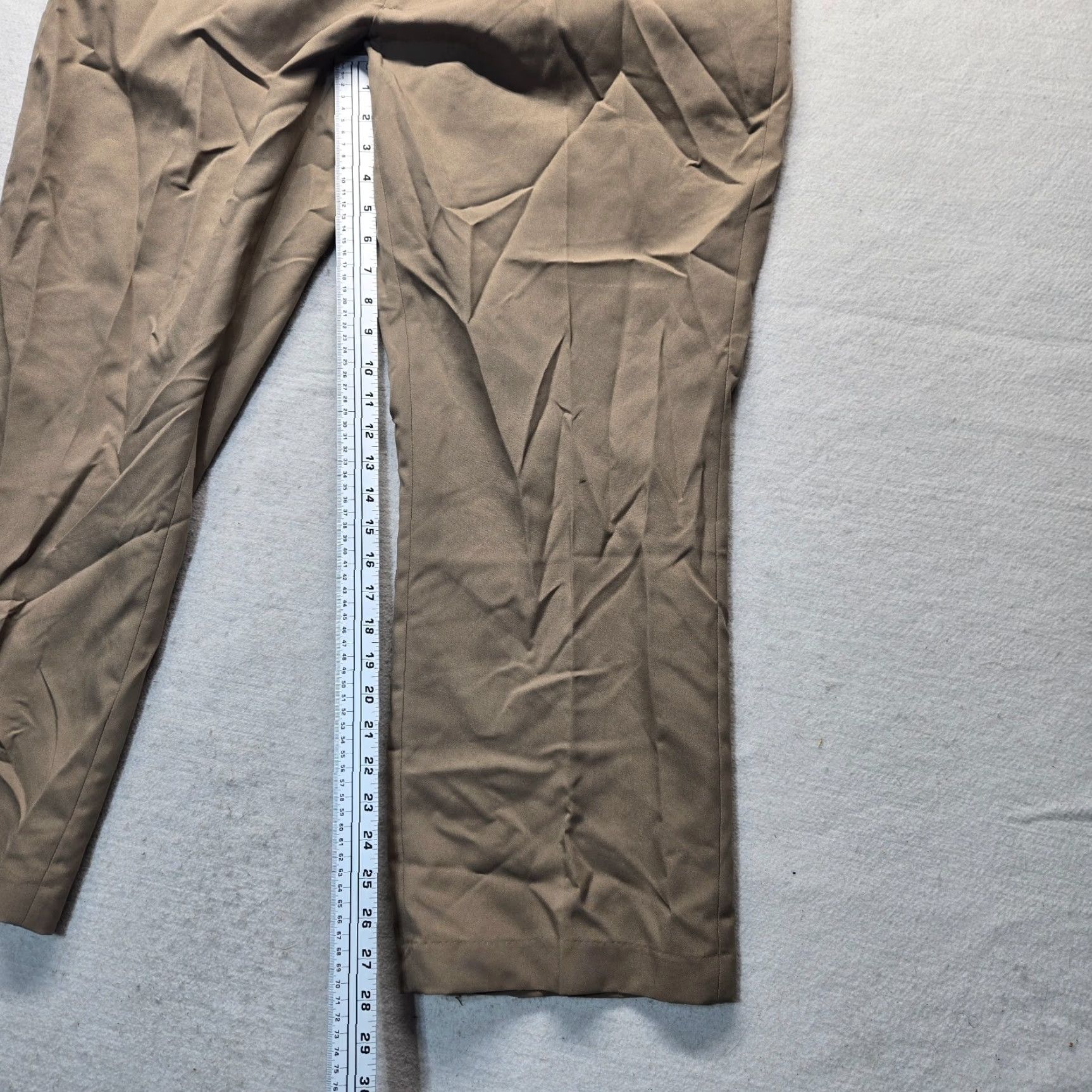 Haband Haband Pants Adult Men 40 x 29 Brown Flat Front Dress Pants Mens Size 40 Color Brown Inseam 29 Size US 40 / EU 56 - 6 Thumbnail