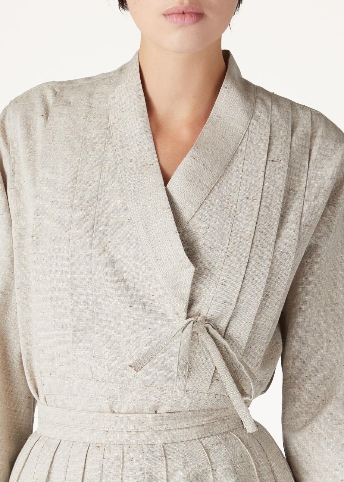Loro Piana o1srvl11e0425 FAN6579 Shirt in Beige Size S / US 4 / IT 40 - 4 Thumbnail