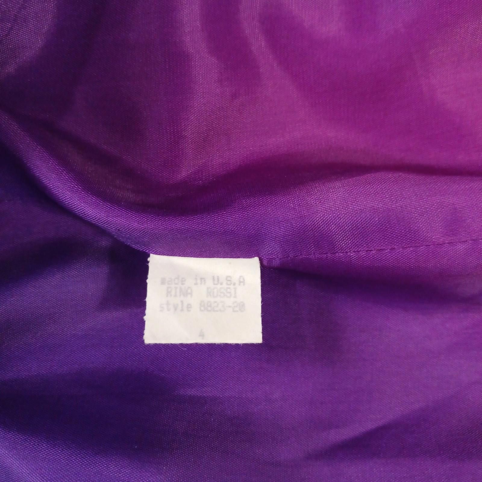 Designer Rina Rossi Women's Purple Blue Dress Casual Blazer Coat Sz 4 Size S / US 4 / IT 40 - 4 Thumbnail