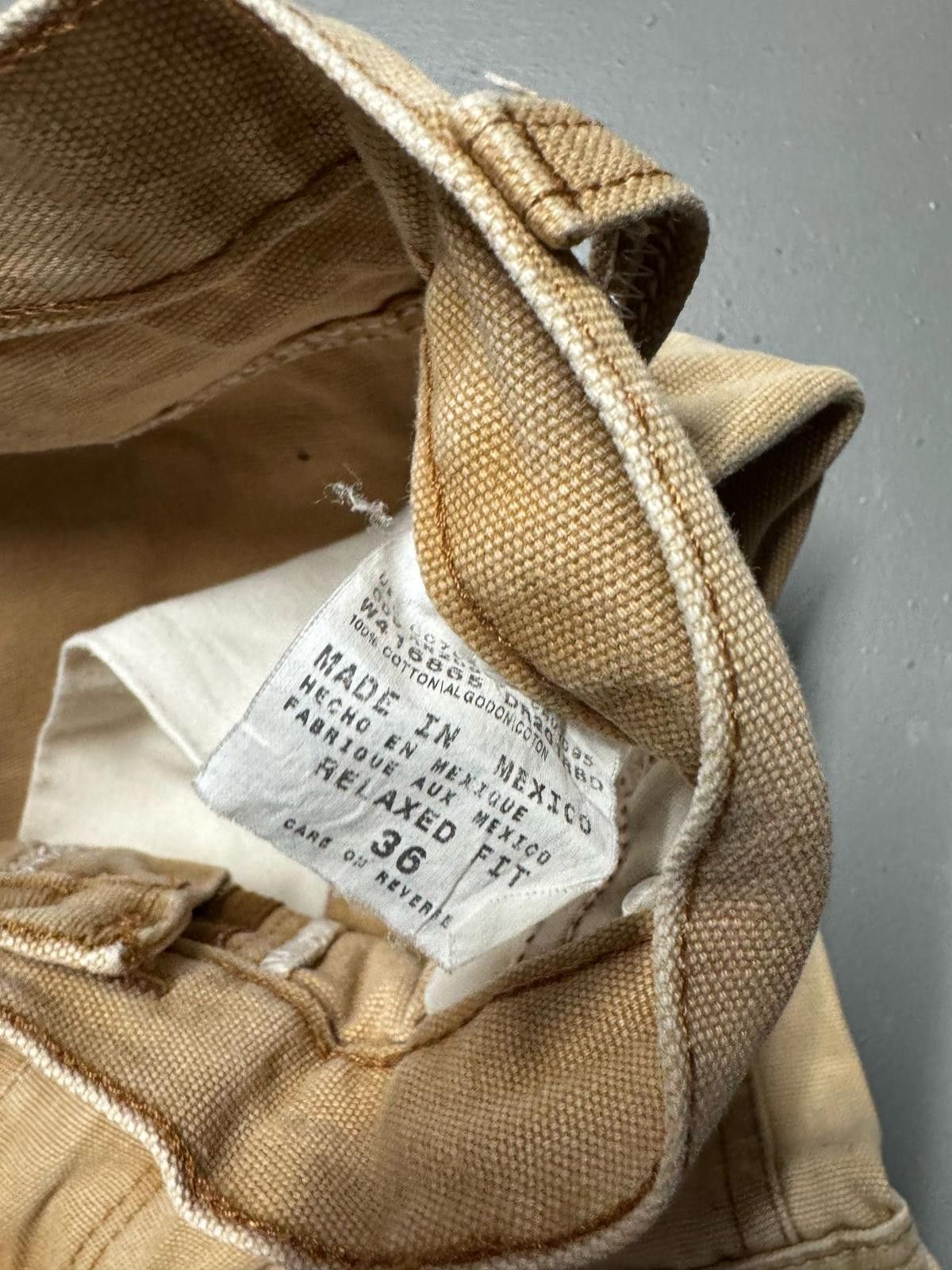 Designer Relaxed Fit Beige Cargo Shorts - Size 36 Size US 36 / EU 52 - 3 Thumbnail