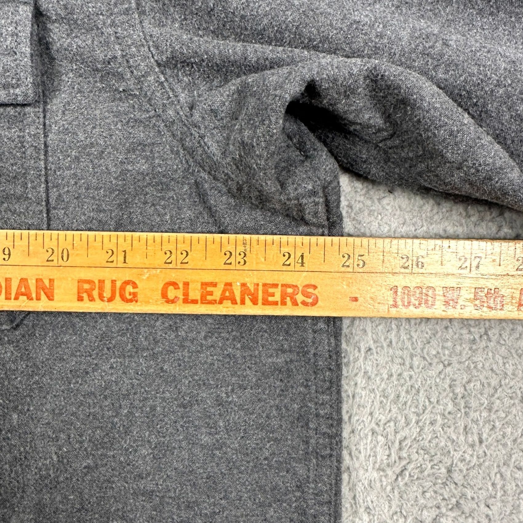 Vintage L.L. Bean Chamois Cloth Shirt Flannel Mens Large Tall Gray Button Up Flap Pocket Size US L / EU 52-54 / 3 - 6 Thumbnail