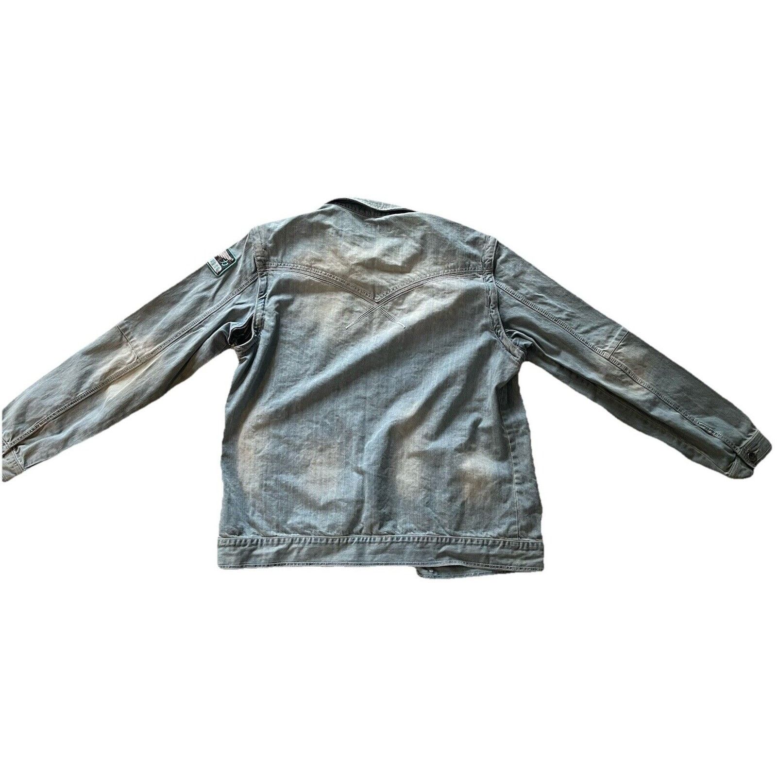 Pelle Pelle Vintage Y2K Pelle Pelle Denim Vest Zip Sleeve Jacket Mens Size US XXL / EU 58 / 5 - 2 Thumbnail