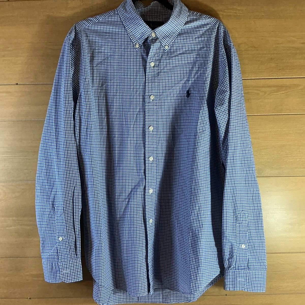 Ralph Lauren Ralph Lauren Men’s XL Navy Checkered Button Down Dress Shirt Size US XL / EU 56 / 4 - 1 Thumbnail
