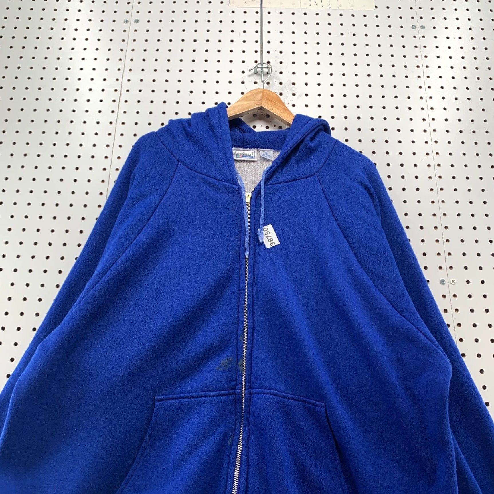 McGregor VINTAGE MacGregor Hoodie Mens 2XL Full Zip Zip Hooded Thermal Fleece Royal Blue 90s Size US XXL / EU 58 / 5 - 5 Thumbnail