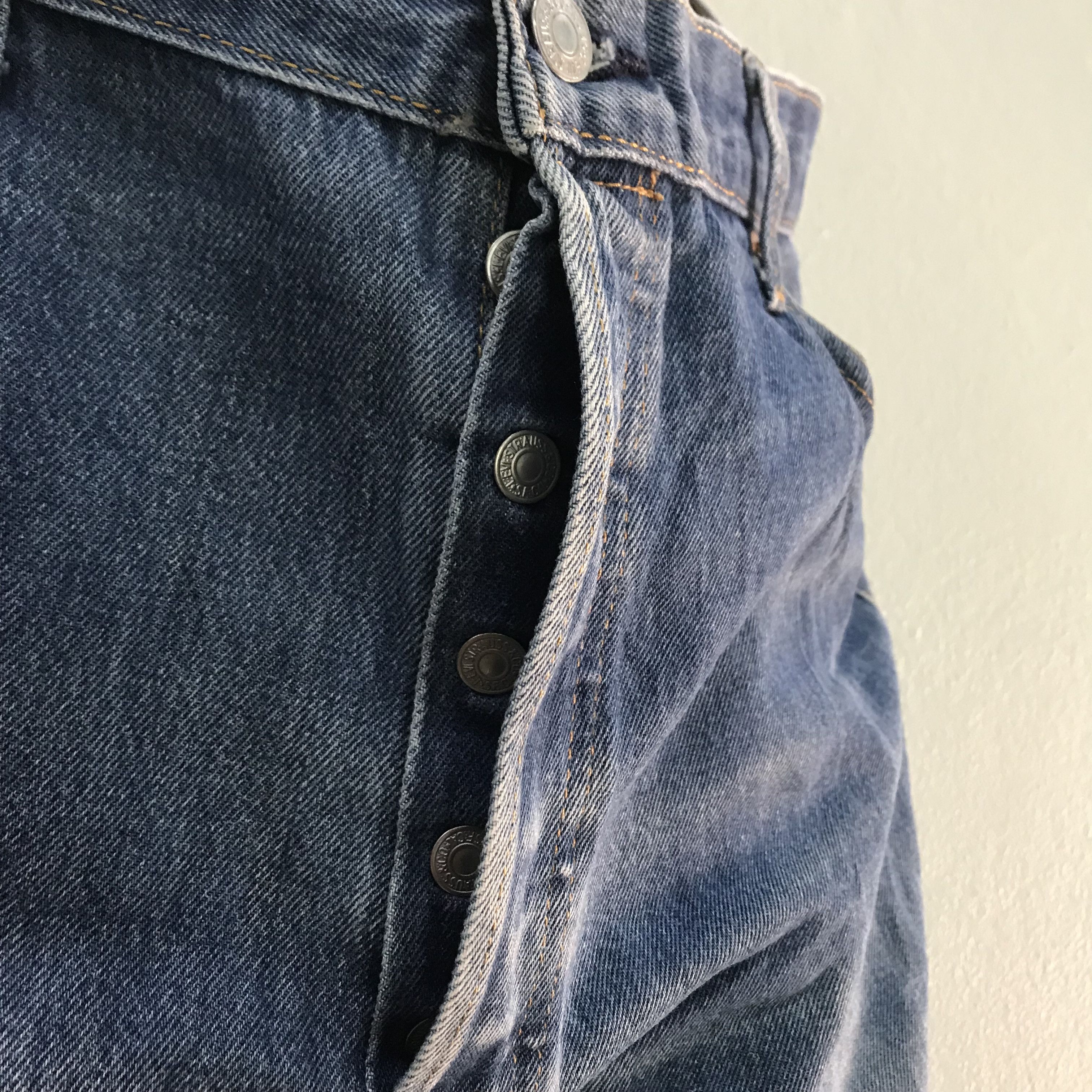 Levi's Vintage Y2K Levi’s 501 Straight Leg Jeans Faded Blue Indigo Size US 40 / EU 56 - 8 Thumbnail