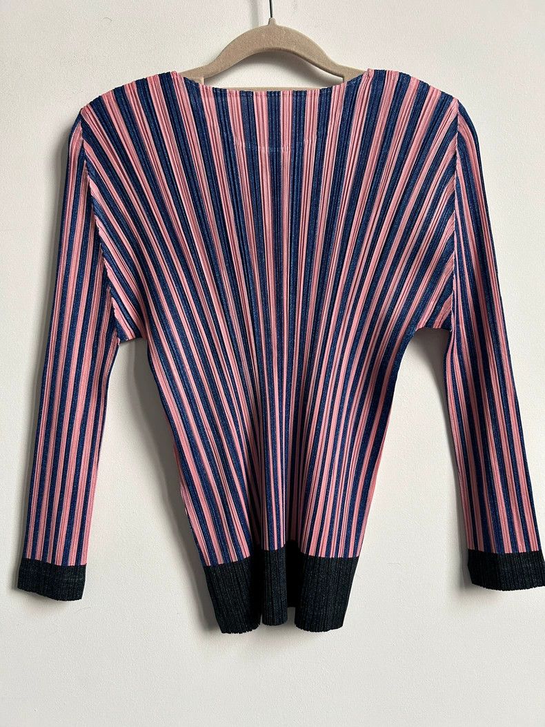Issey Miyake Issey Miyake Striped pleated coat Size S / US 4 / IT 40 - 2 Thumbnail