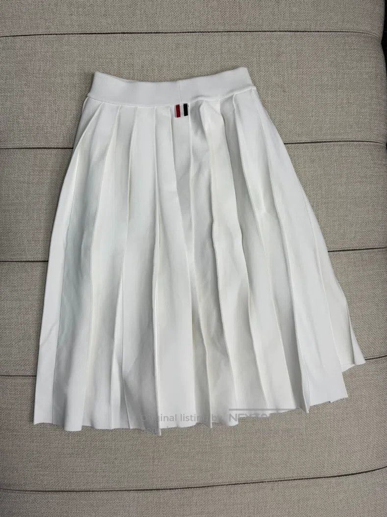 Thom Browne Thom Browne White pleated skirt Size 24" / US 00 / IT 34 - 4 Thumbnail