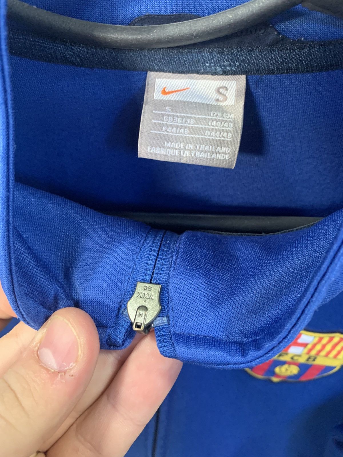 Nike × Vintage FC Barcelona Football Blue Red Jacket Vintage Size S Size US S / EU 44-46 / 1 - 4 Thumbnail