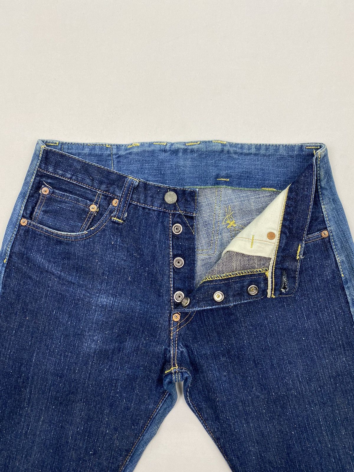 Sugar Cane Mihara Yasuhiro X Sugar Cane Selvedge Hybrid Flare Denim Size US 30 / EU 46 - 7 Thumbnail