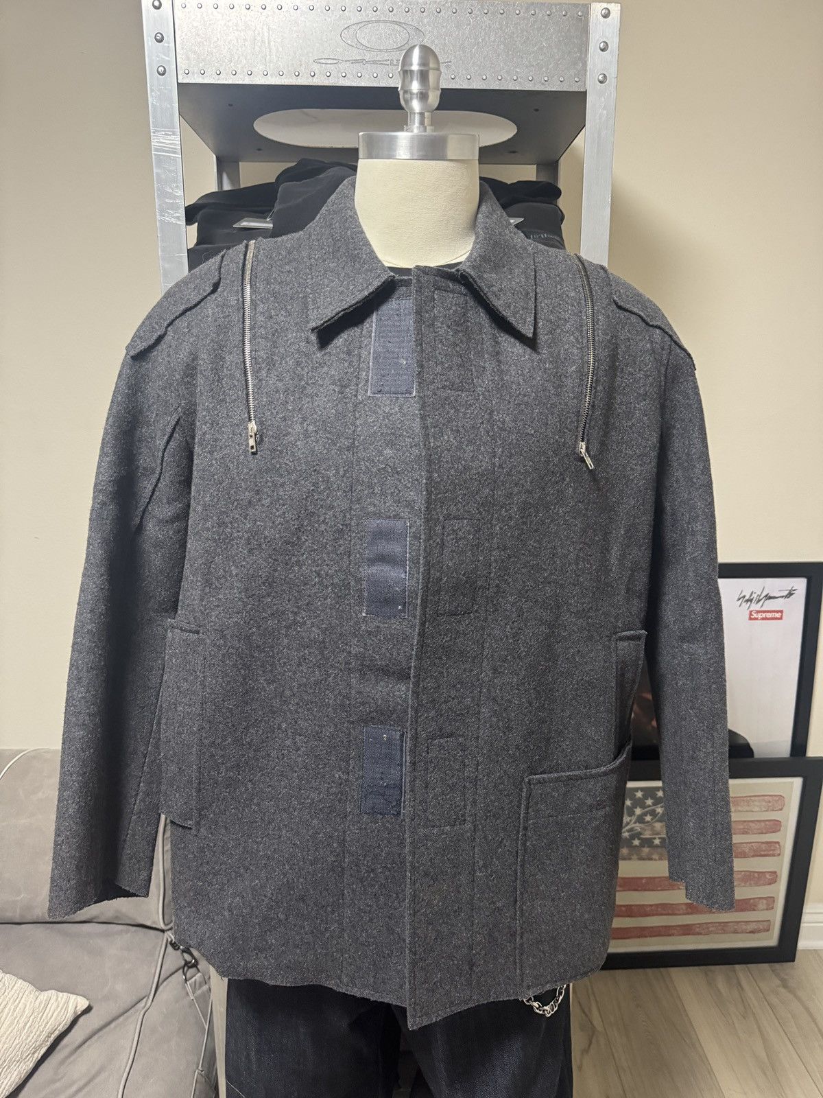 Walter Van Beirendonck W & LT Walter Van Beirendonck Wool Zipper Coat Jacket Size US M / EU 48-50 / 2 - 13 Thumbnail