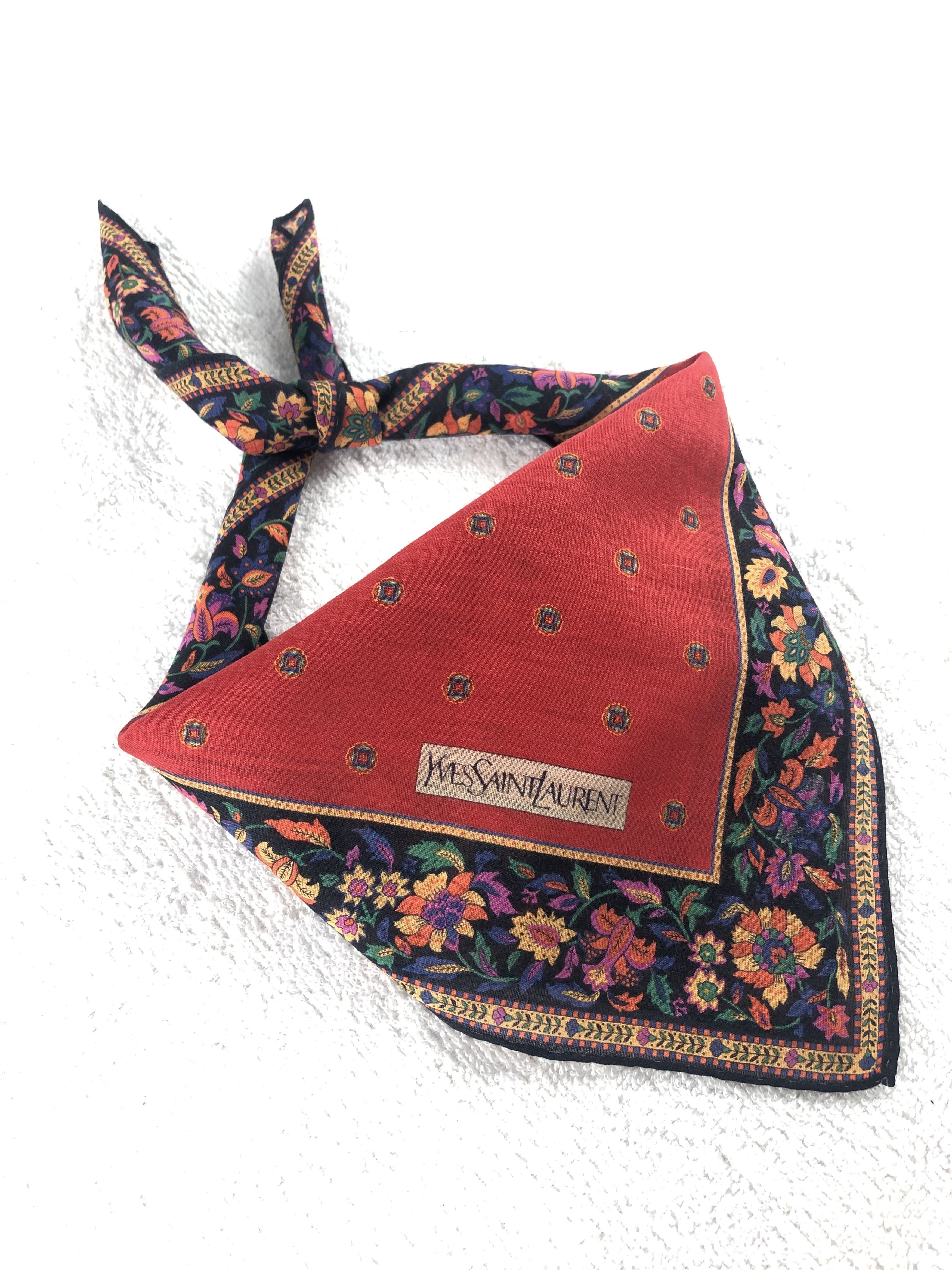 Yves Saint Laurent Yves Saint Laurent Handkerchief / Bandana / Neckerchief Size ONE SIZE - 1 Thumbnail