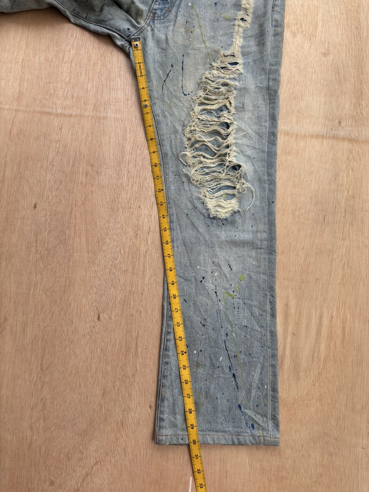 If Six Was Nine Distressed Denim Schlussel Ifsixwasnine Lgb style Bootcut Size US 34 / EU 50 - 12 Thumbnail
