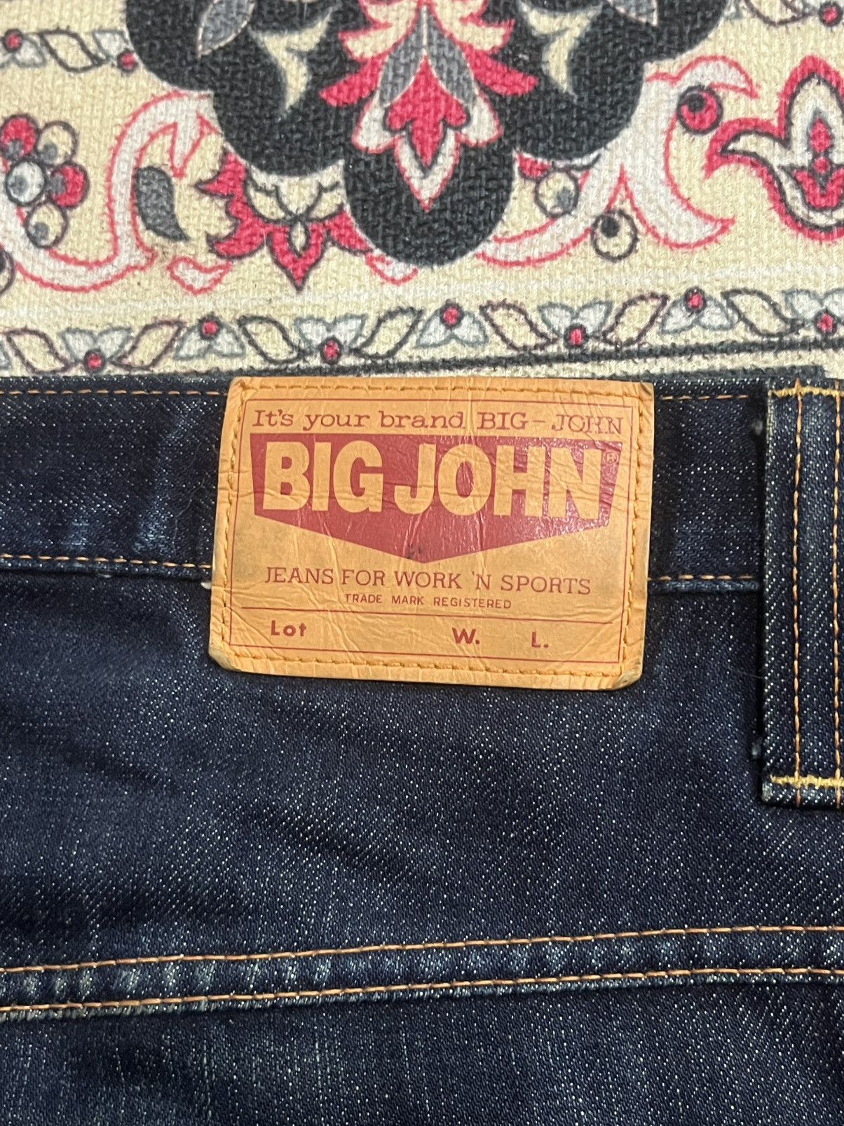 Sugar Cane ⚡️Selvedge⚡️Big John X Takeo Kikuchi Navy Blue Washed Raw Jean Size US 34 / EU 50 - 14 Thumbnail